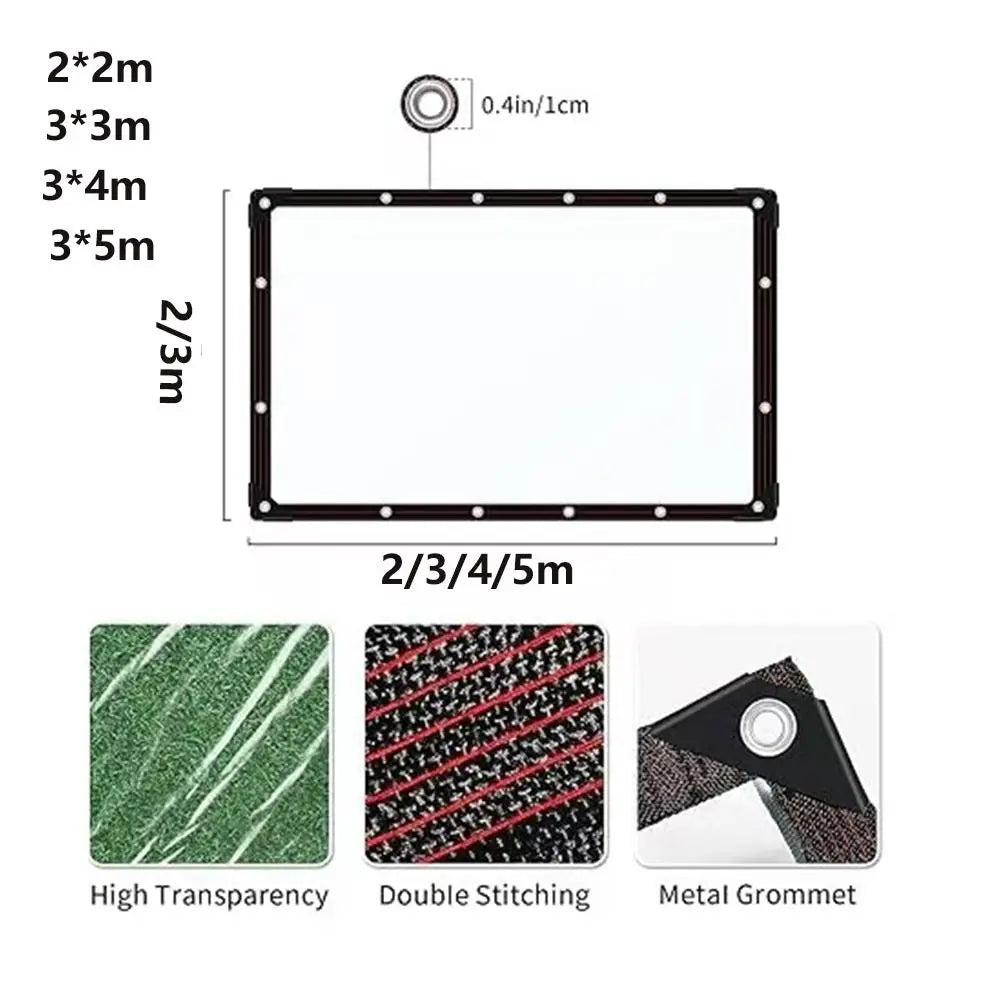 Transparent Waterproof Tarpaulin | Foldable Garden Rain Cover
