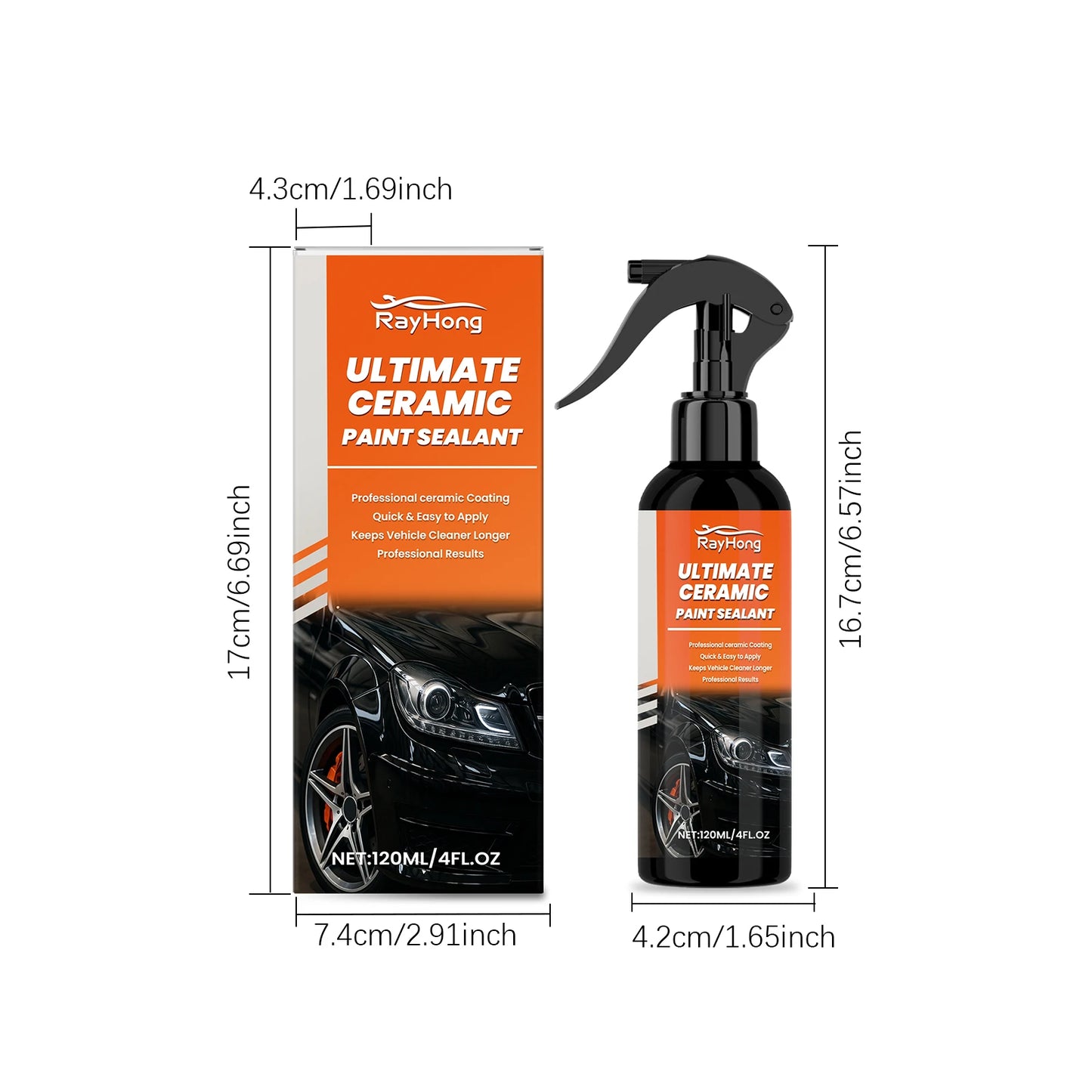 Rayhong Ceramic Coating Spray | Car Paint Protection & Shine