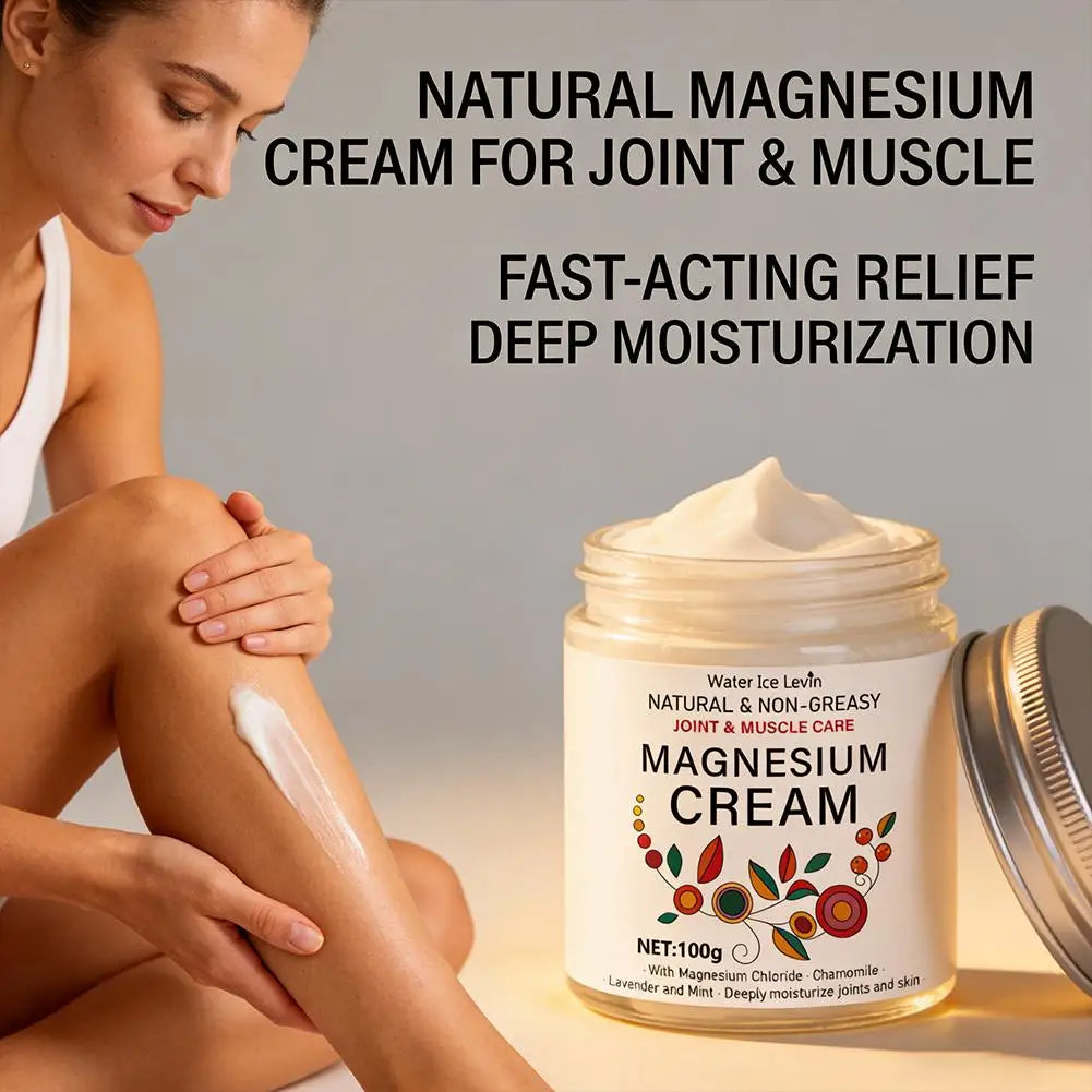 Magnesium Body Butter Cream – 100g Deep Moisturizing Non-Greasy Cream with Chamomile, Lavender & Mint Peaceful Pleasures Health and Wellness