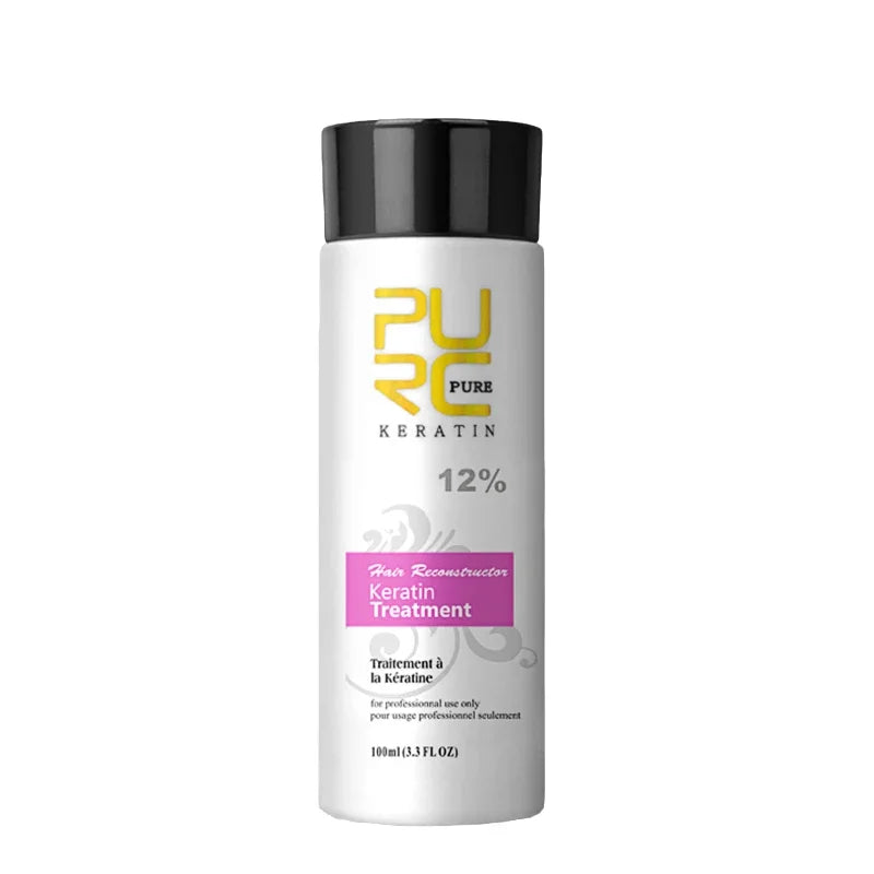PURC Keratin Treatment Shampoo Conditioner Hair Straightening Products Smoothing Repairing Hair Mask Curly Hair Straighten Care Peaceful Pleasures Health and Wellness 12 Percent China Mainland