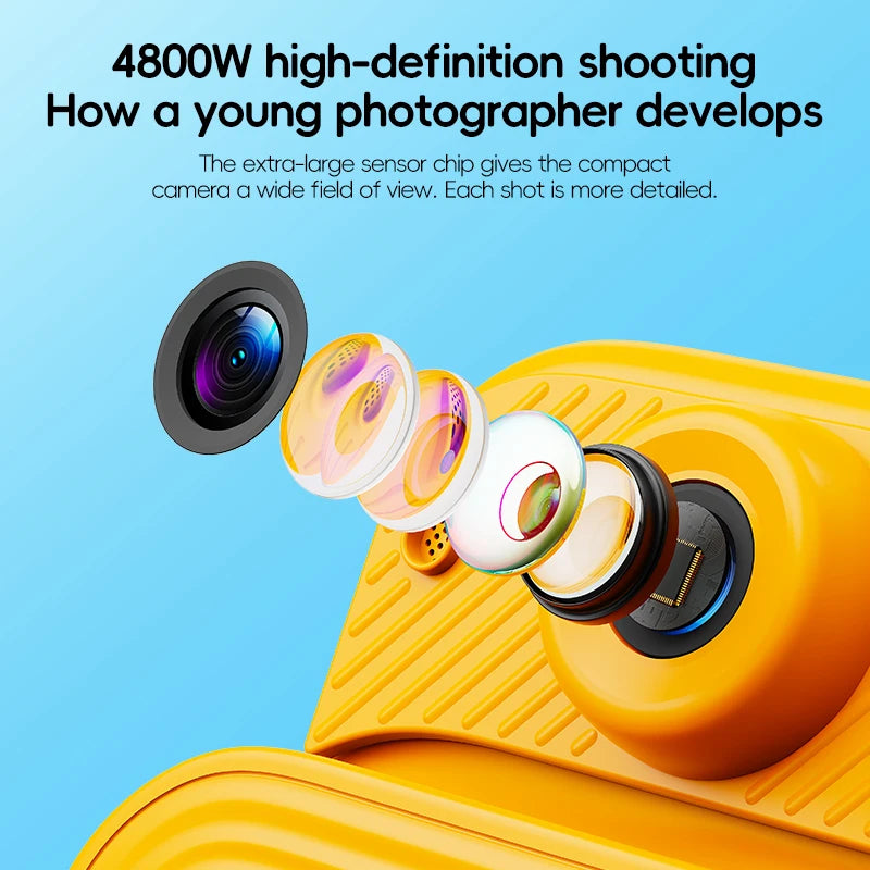 DIY Instant Print Camera 48MP Toddler Camera Instantanea 1080P HD Kids Camera Ages 3-12 Toy Cameras Christmas Gifts for Kids Peaceful Pleasures Health and Wellness