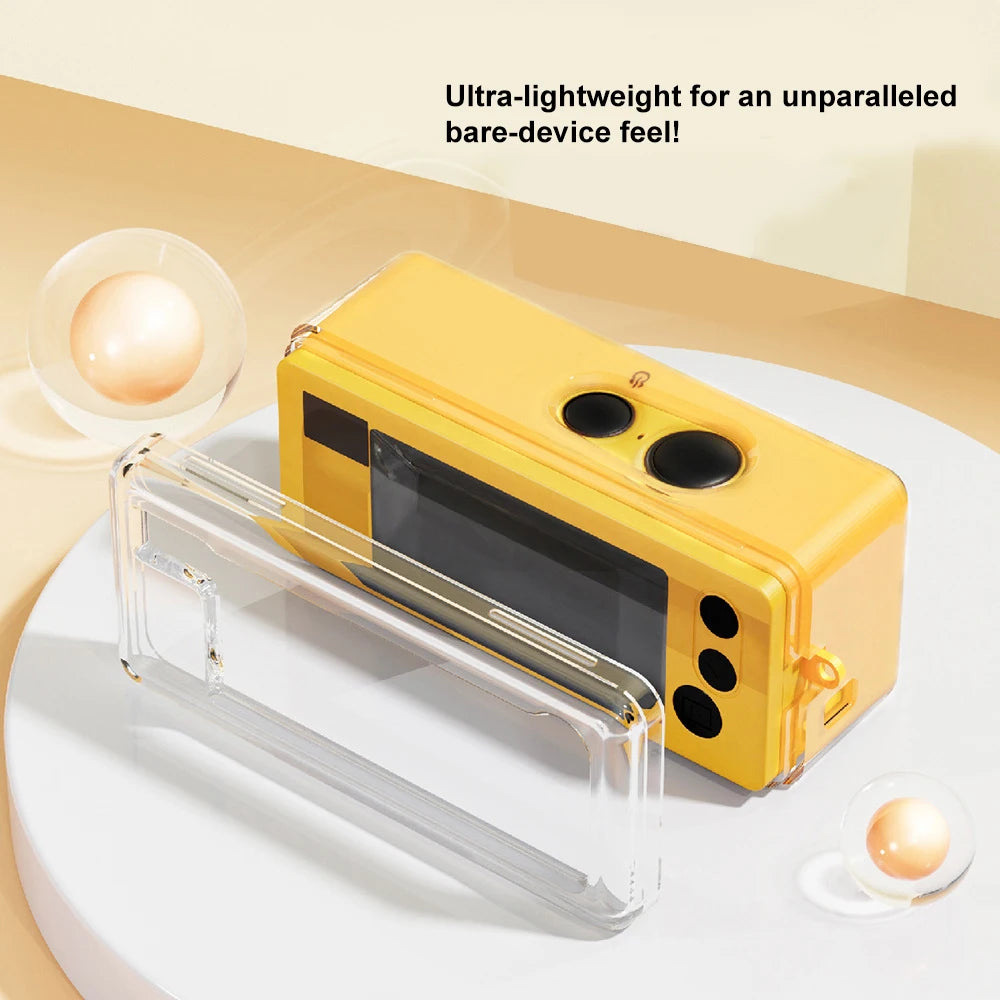 For Kodak 1987 Camera Case Transparent Hard PC Cover Non-Yellowing Anti-Dust Shockproof Precision Molded Ultra Slim Peaceful Pleasures Health and Wellness