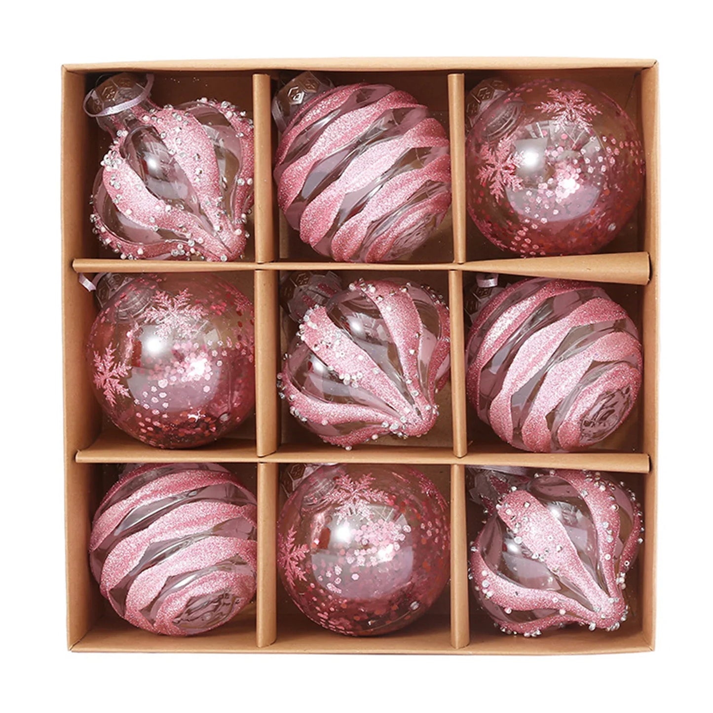 Christmas Ball Ornaments Set | Xmas Tree Hanging Pendants