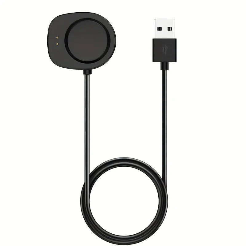 For Huami Amazfit T-Rex 3pro/3/ Balance 2 For Amazfit Balance 100cm USB Cable Charging Data Charger with Dock Power Adapter Peaceful Pleasures Health and Wellness black