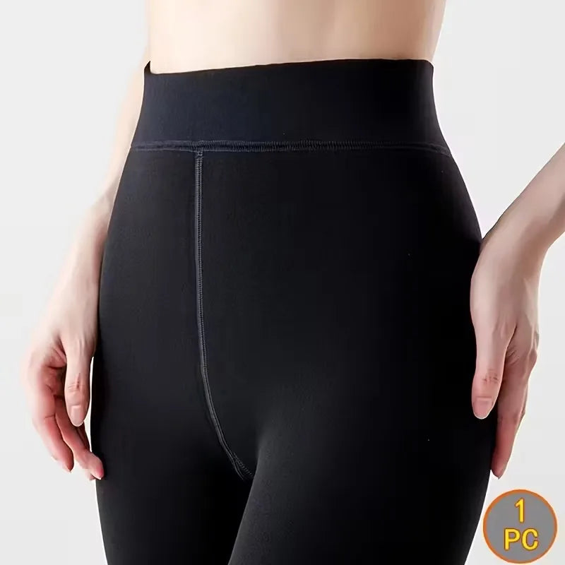 Women's Shiny Gym Leggings High-Stretch Elastic Waist Fitness