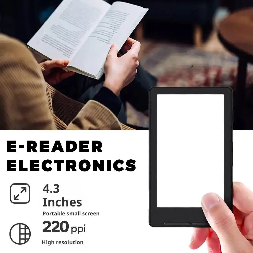Outdoor Camping E-Paper Phone Case Star E-book Reader X4 Ultra-Portable 4.3-inch Magnetic Electronic Small E-ink Screen Reader Peaceful Pleasures Health and Wellness