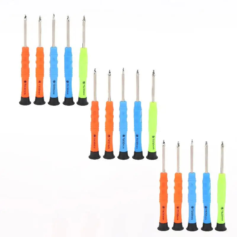 1/3Sets Torx Screwdriver T2 T3 T4 T5 Star Bit DIY Mobile Phone Hand Repair Tools Kit Peaceful Pleasures Health and Wellness 3sets