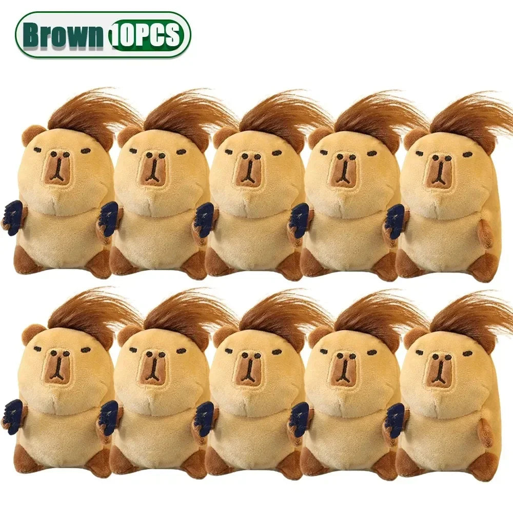 Kawaii Capybara Plush Keychain Bag Charm Pendant – Cute Gift