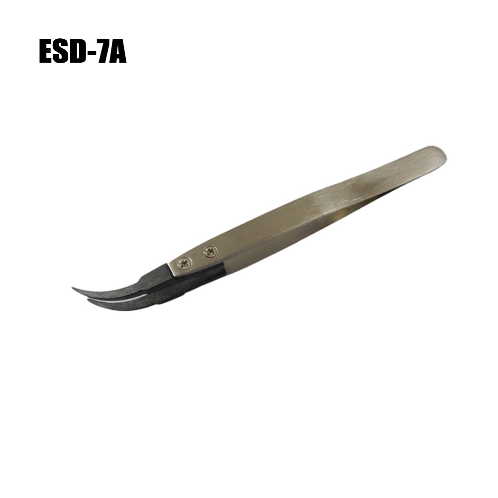 ESD Anti-static Tweezers 116- Industrial Replaceable Carbon Fiber