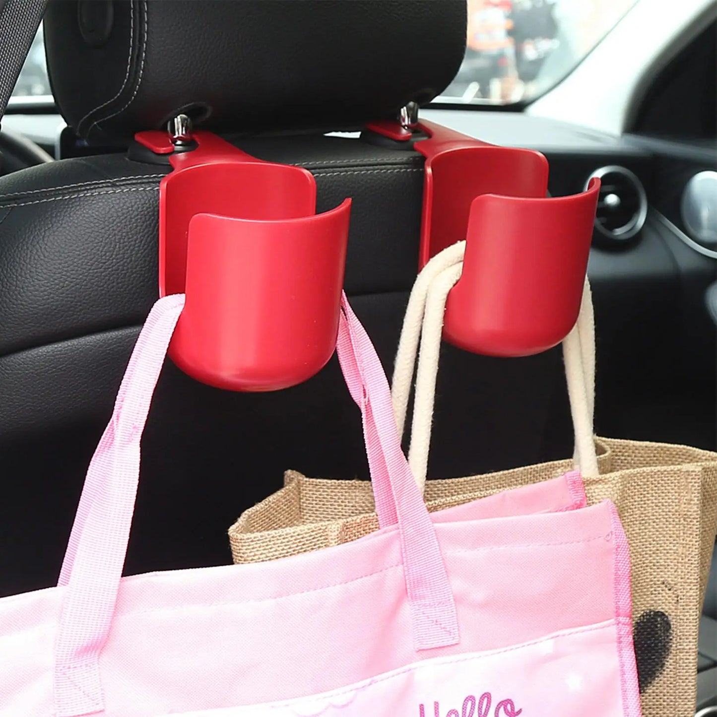 Car Rear Seat Cup Holder – Headrest Hanging Drink Rack
