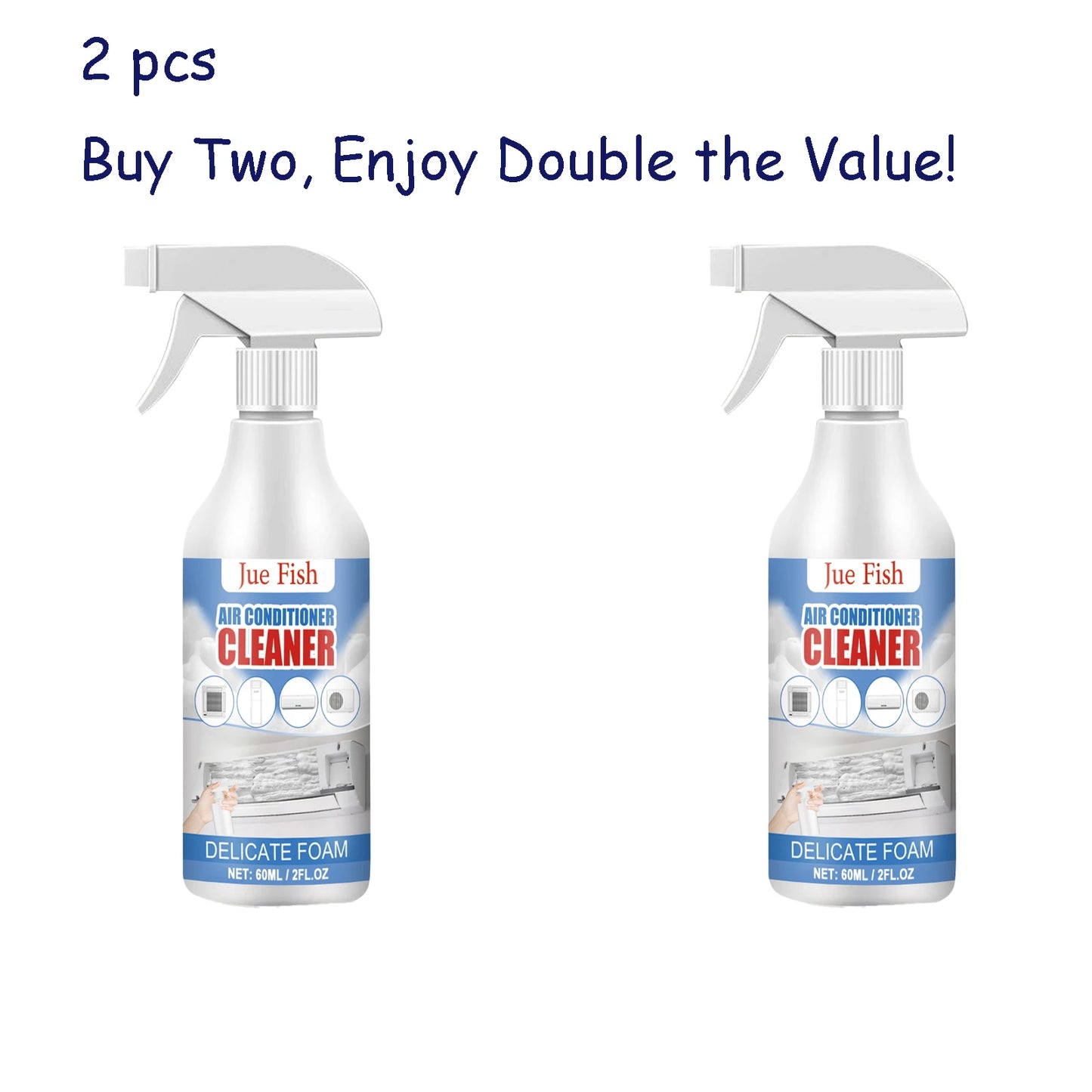 Jue-Fish AC Cleaner Spray | No-Dismantle Foam & Odor Remover