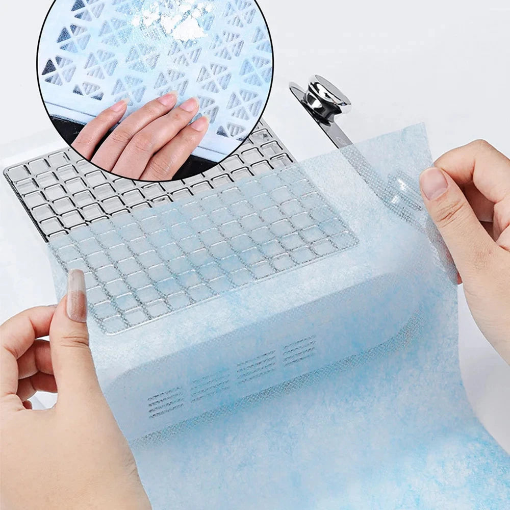100Pcs Nail Vacuum Clean Collector Filter Paper Set Dustproof Replace Filters Disposable Manicure Machine Dust Accessory Peaceful Pleasures Health and Wellness