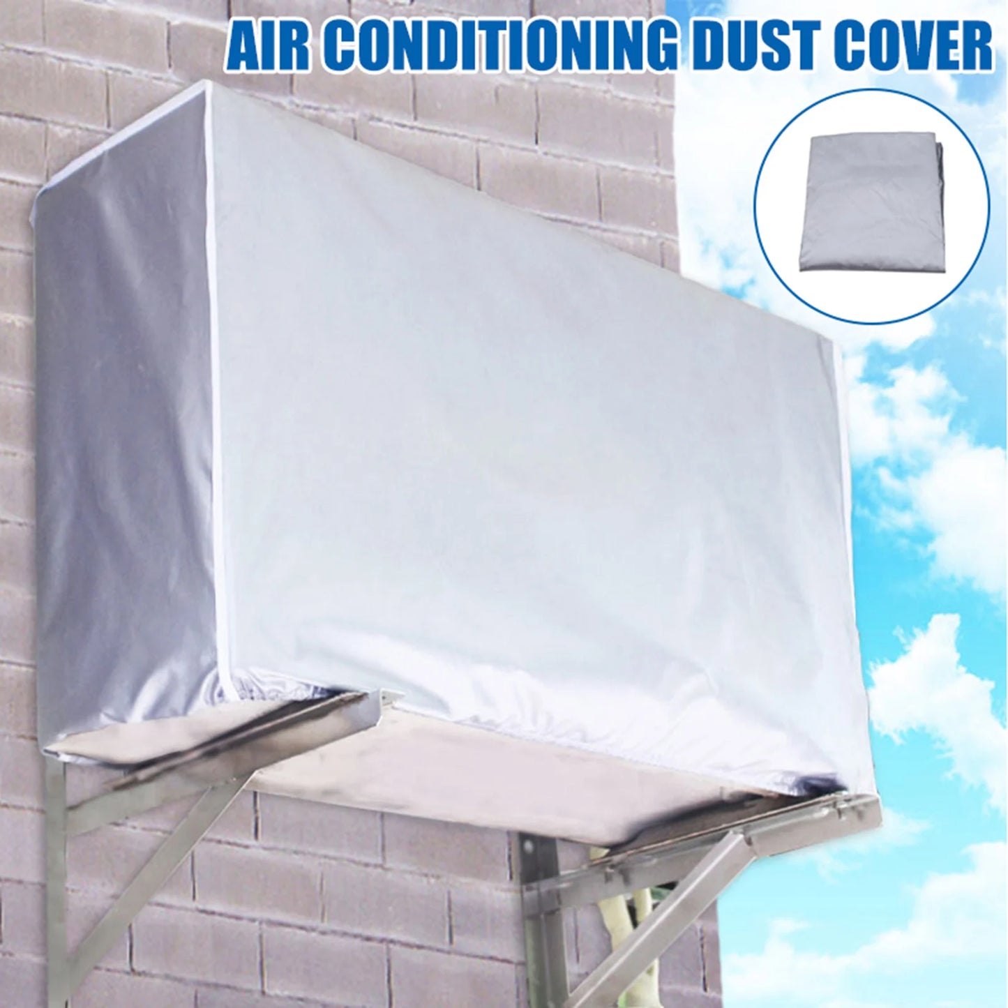 Central Air Conditioning Protective Cover Windproof and Snowproof Design Cover for Home Air Conditioner Peaceful Pleasures Health and Wellness