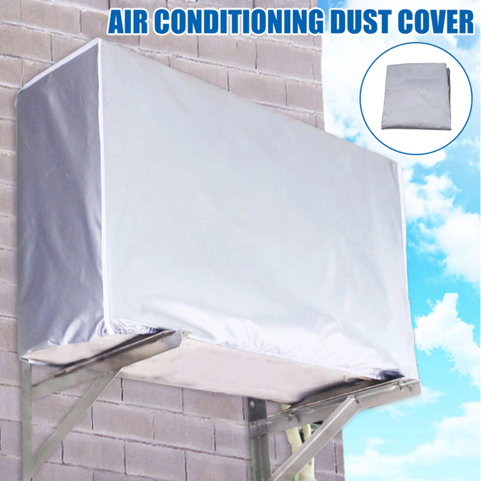 Central Air Conditioning Protective Cover Windproof and Snowproof Design Cover for Home Air Conditioner Peaceful Pleasures Health and Wellness