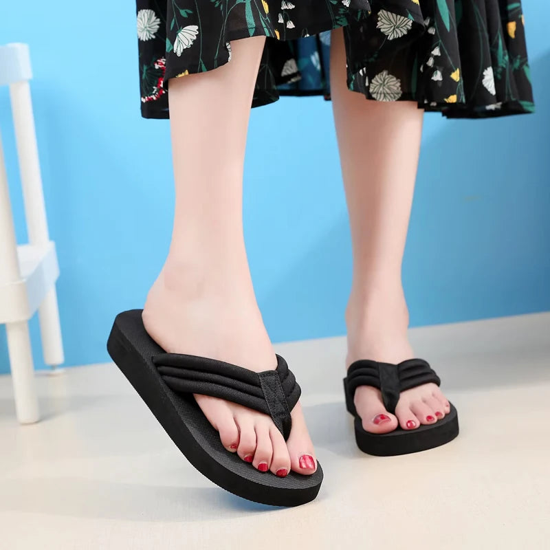 Women's Clip Toe Flip Flops – Non-Slip Summer Beach Sandals