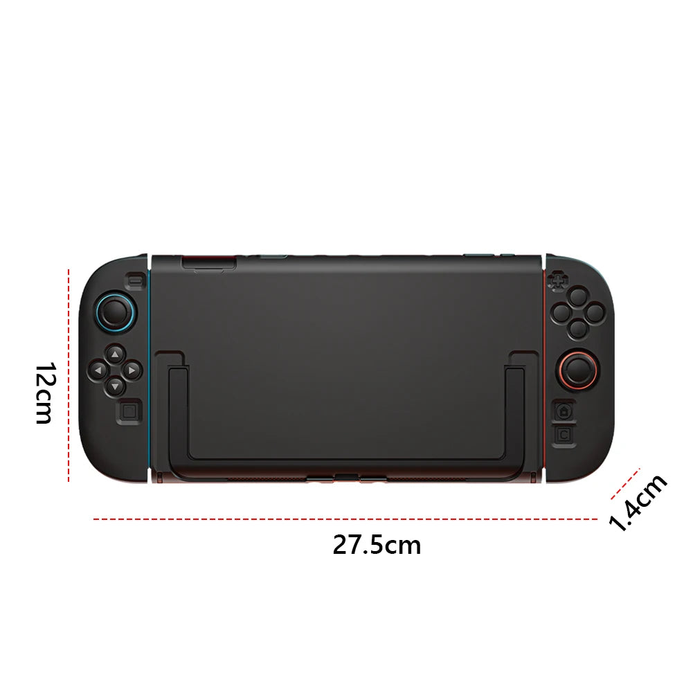 TPU Case for Switch 2 Console Ergonomic Handle Grip Cover Shockproof Protective Cover Anti-Scratch TPU Protection Case Anti-slip Peaceful Pleasures Health and Wellness