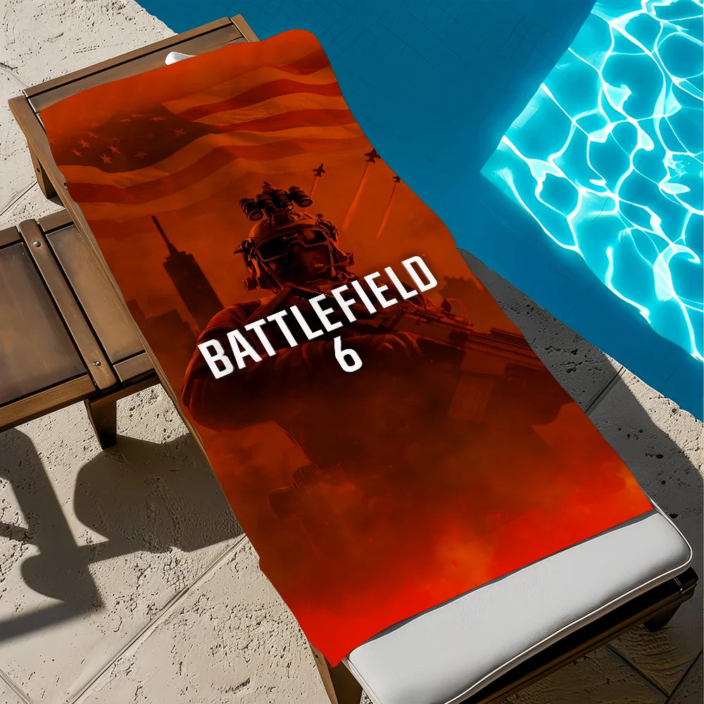 Battlefield 6 Quick Dry Beach Towel | Travel, Gym & Camping