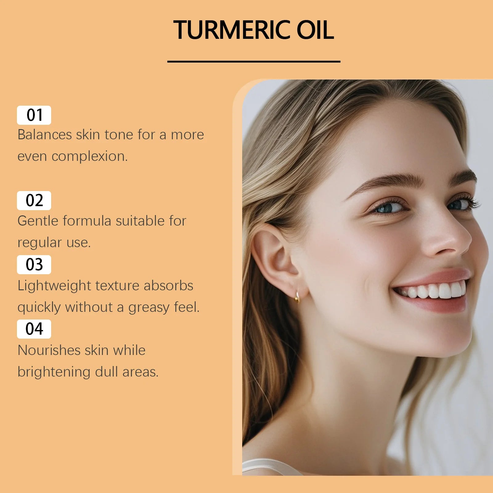 Turmeric Brightening Oil Dark Spot Corrector Exfoliating Face Oil Even Skin Tone Nourishing Fades Sun Spots Body Face Skincare Peaceful Pleasures Health and Wellness