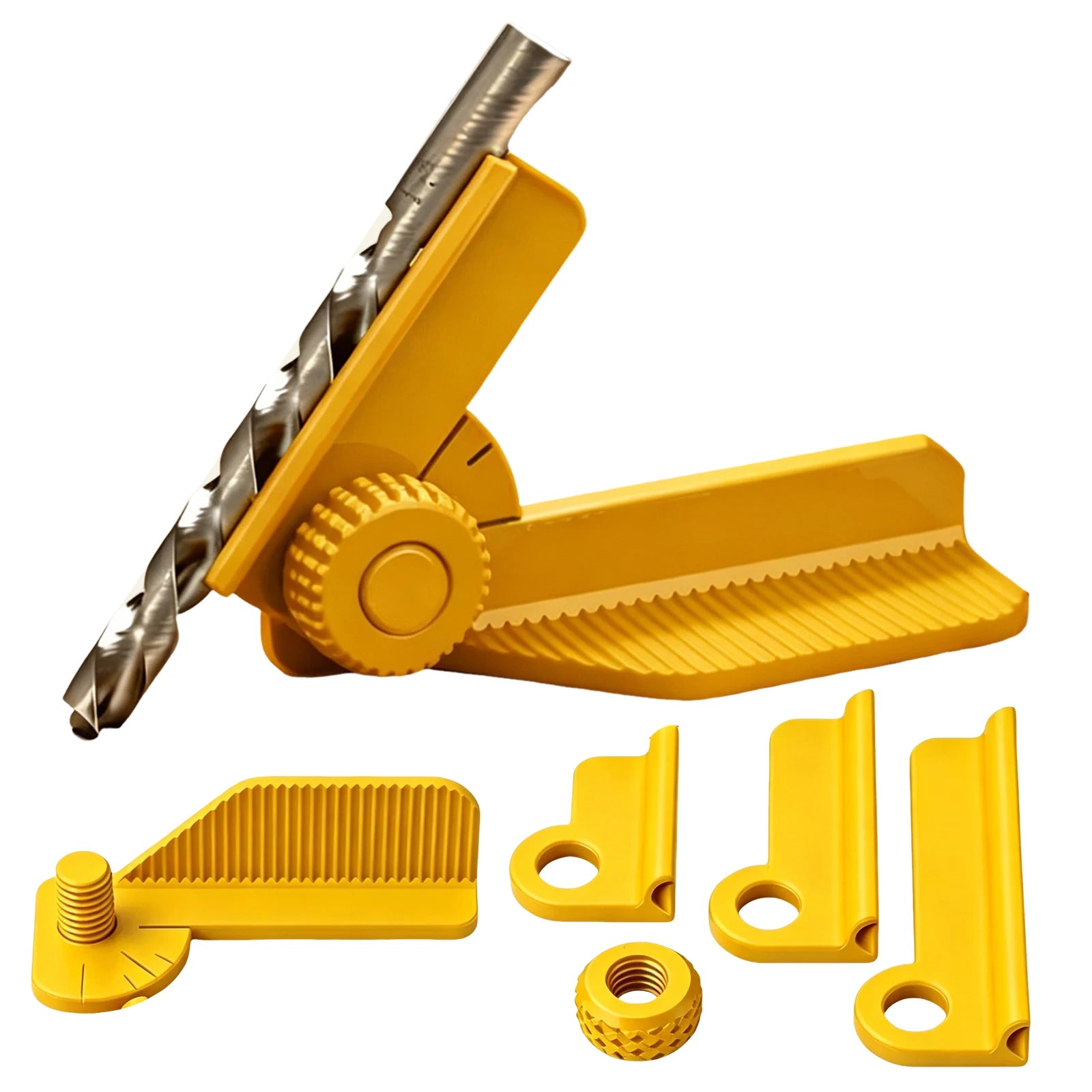 Handheld Drill Locator 0/30/45/60/90 Degree Precise Positioning 5 Angle Adjustable Drilling Guide 3D Printed for Woodworkers Peaceful Pleasures Health and Wellness