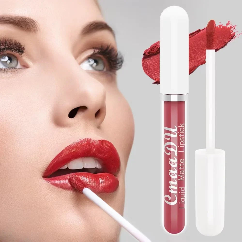 Cmaadu 3-Piece Matte Lipstick Set – Waterproof Long-Lasting