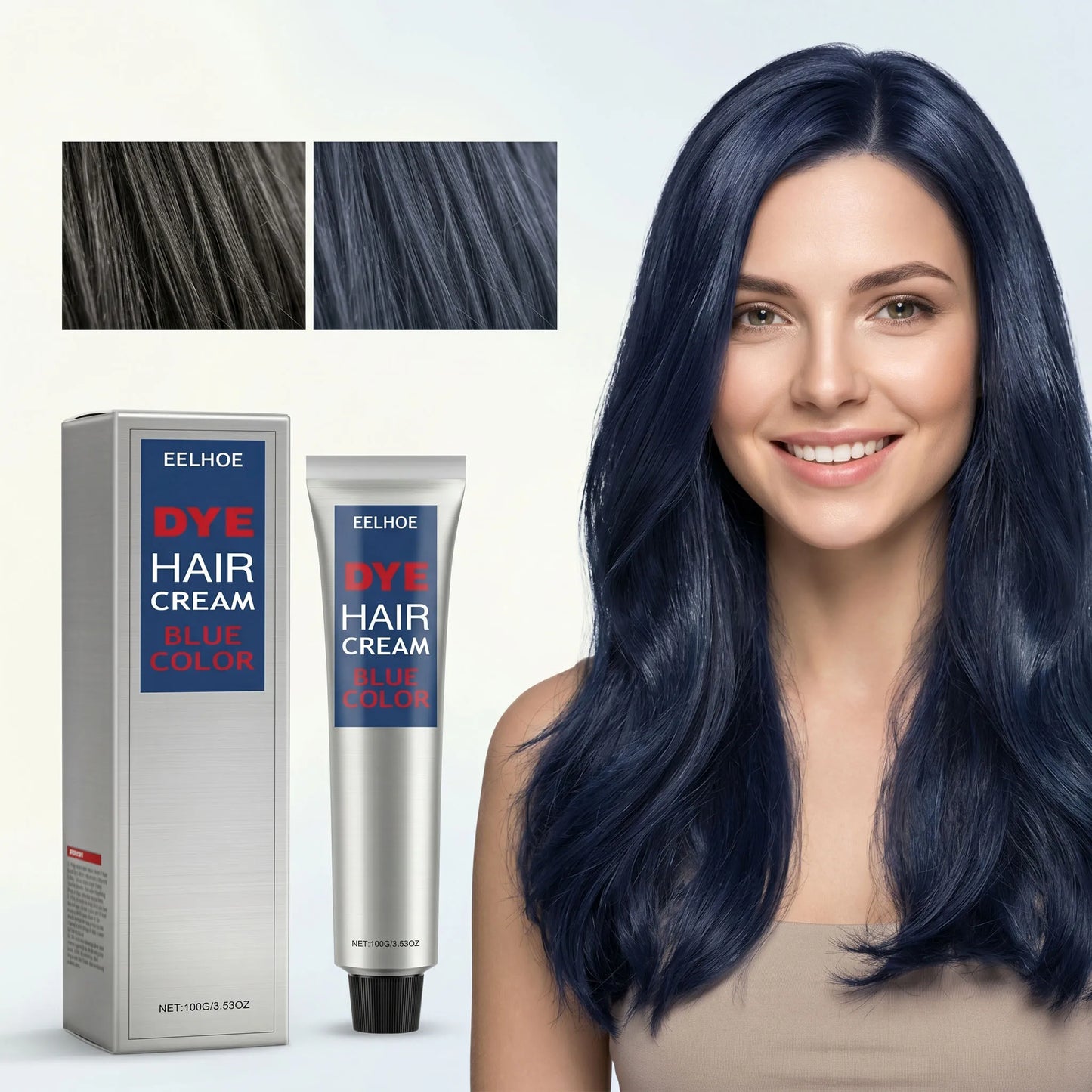 EELHOE Hair Color Cream – Gray Coverage, Semi-Permanent, Long-Lasting Shine Peaceful Pleasures Health and Wellness