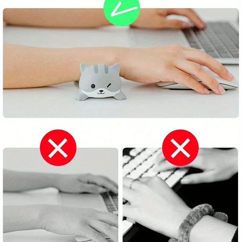 Cute Kawaii Wrist Rest – PU Mouse & Keyboard Wrist Pad