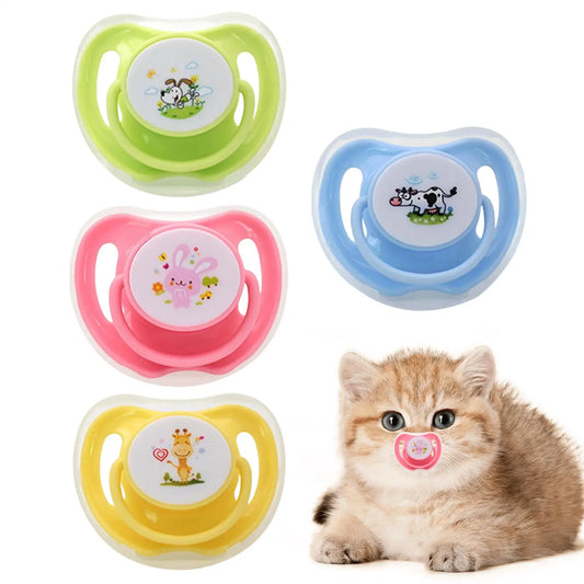 Pet Silicone Calming Pacifier Chew Toy for Kittens & Puppies Pet Chew Toy Peaceful Pleasures Health and Wellness