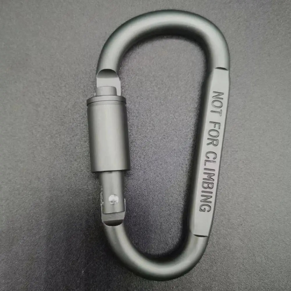 Aluminium Alloy Sports Keychain High Quality Multi Colors with Lock D-shape Carabiner Camping Hiking Hook Outdoor Tool Peaceful Pleasures Health and Wellness 5pcs