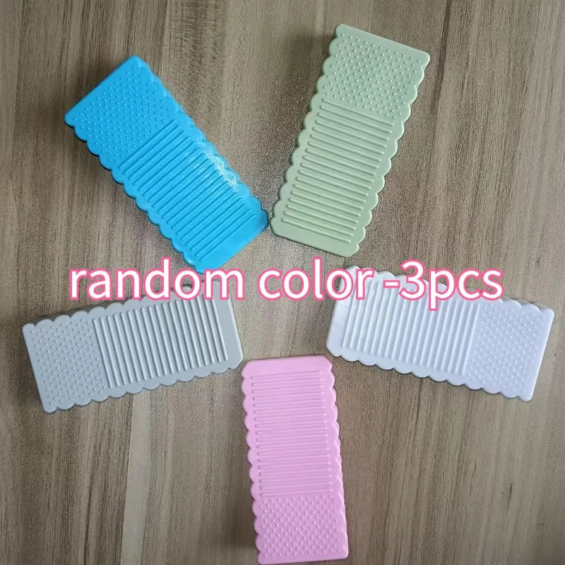 3-Pack Windproof Door Stoppers | Matte Plastic Anti-Collision