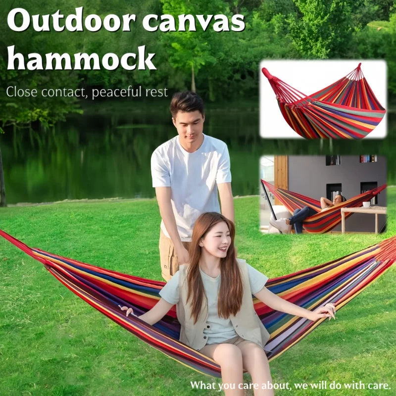 Outdoor camping hammock double thick tarp side roll prevent bedroom indoor bedroom swing lounge travel portable lightweight. Peaceful Pleasures Health and Wellness