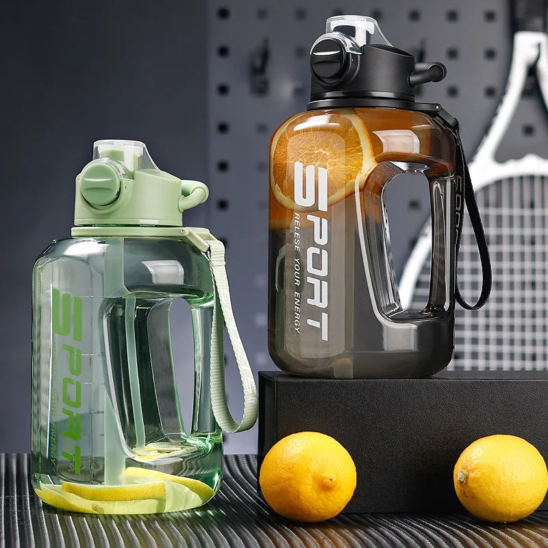 Extra Large 1700ml Sports Straw Water Bottle – BPA-Free Sports Water Bottle Peaceful Pleasures Health and Wellness