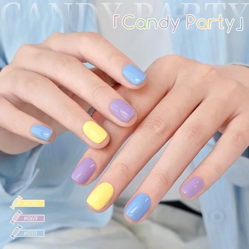 6-Color Macaron Gel Nail Polish Set | Pastel Candy Shades