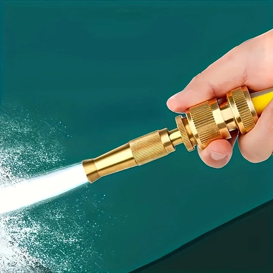 Pure Copperadjustable Garden Spray Nozzle Universal Connector Car Peaceful Pleasures Health and Wellness