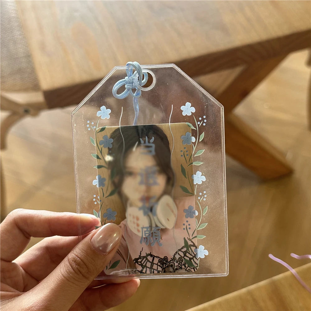 Japanese Blessing Bag Transparent Card Cover 3-inch Small Storage