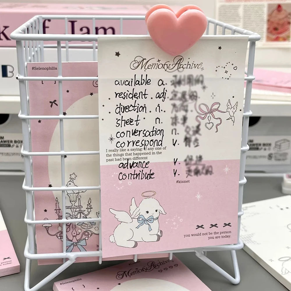 50 Sheets Lucky Angel A7 Memo Book Appearance Ins Non Sticky Portable