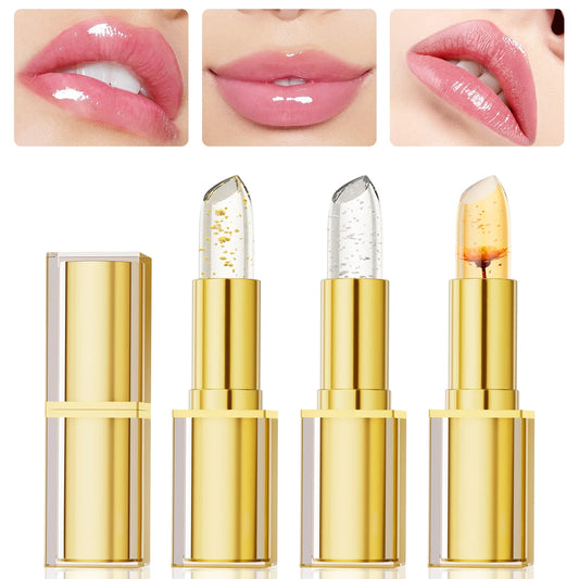 Hello Kiss Color-Changing Crystal Jelly Lip Balm | Pearlescent Color-Changing Lip Balm Oasis Select