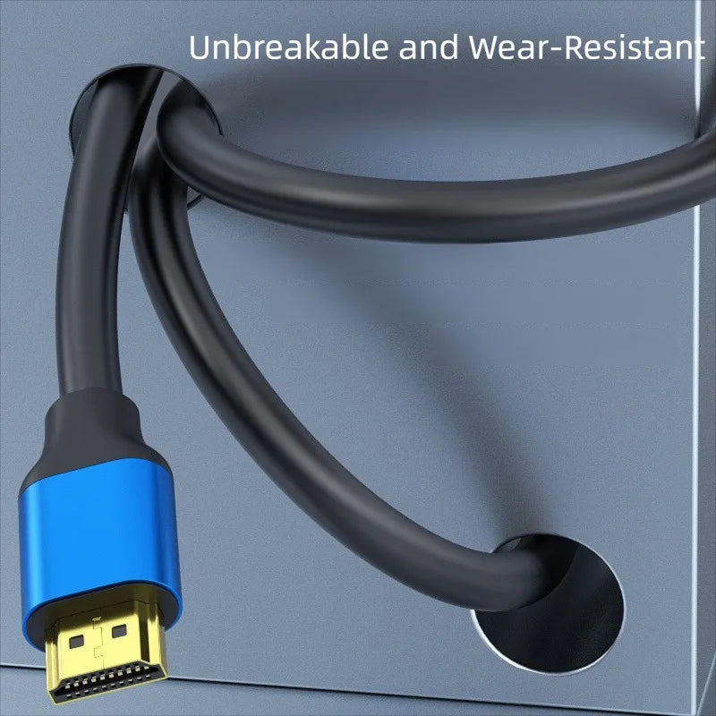 HDMI-Compatible Cable 2.0 4K 60hz High Speed HDMI Cables Compatible Ultra HD 2K 1080P HDMI Cable Compatible For PS4 TV Laptop Peaceful Pleasures Health and Wellness