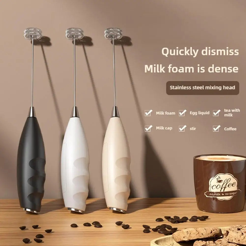 Mini Multifunctional Handheld Coffee Electric Mixer Whisk Mixer Handheld Egg Beater Cappuccino Frother Mixer Kitchen Whisk Tools Peaceful Pleasures Health and Wellness