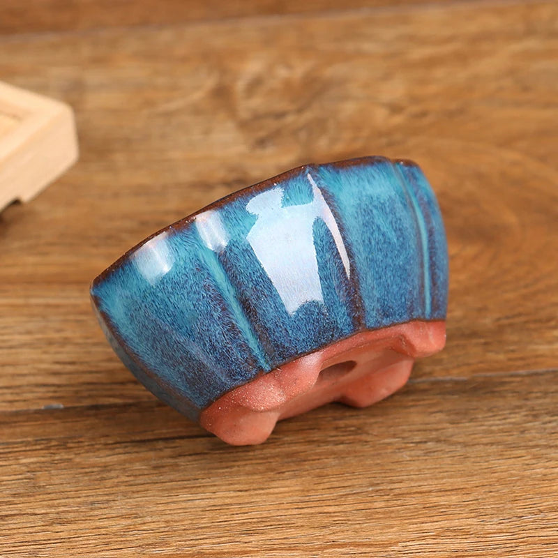 Chinese Style Bonsai Ceramic Plant Pot | Purple Sand Planter