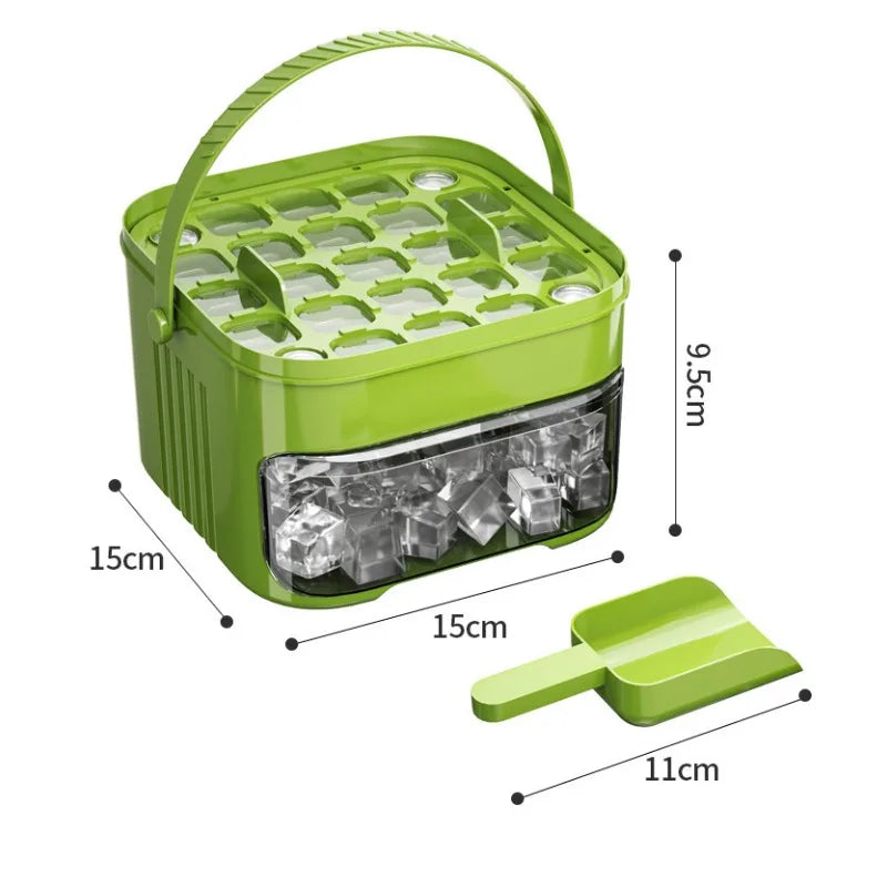 New 50 Grid Ice Tray Ice Mold with Storage Cover and Handle Stackable Silicone Ice Mold Kit for Easy Removal From Refrigerator Peaceful Pleasures Health and Wellness