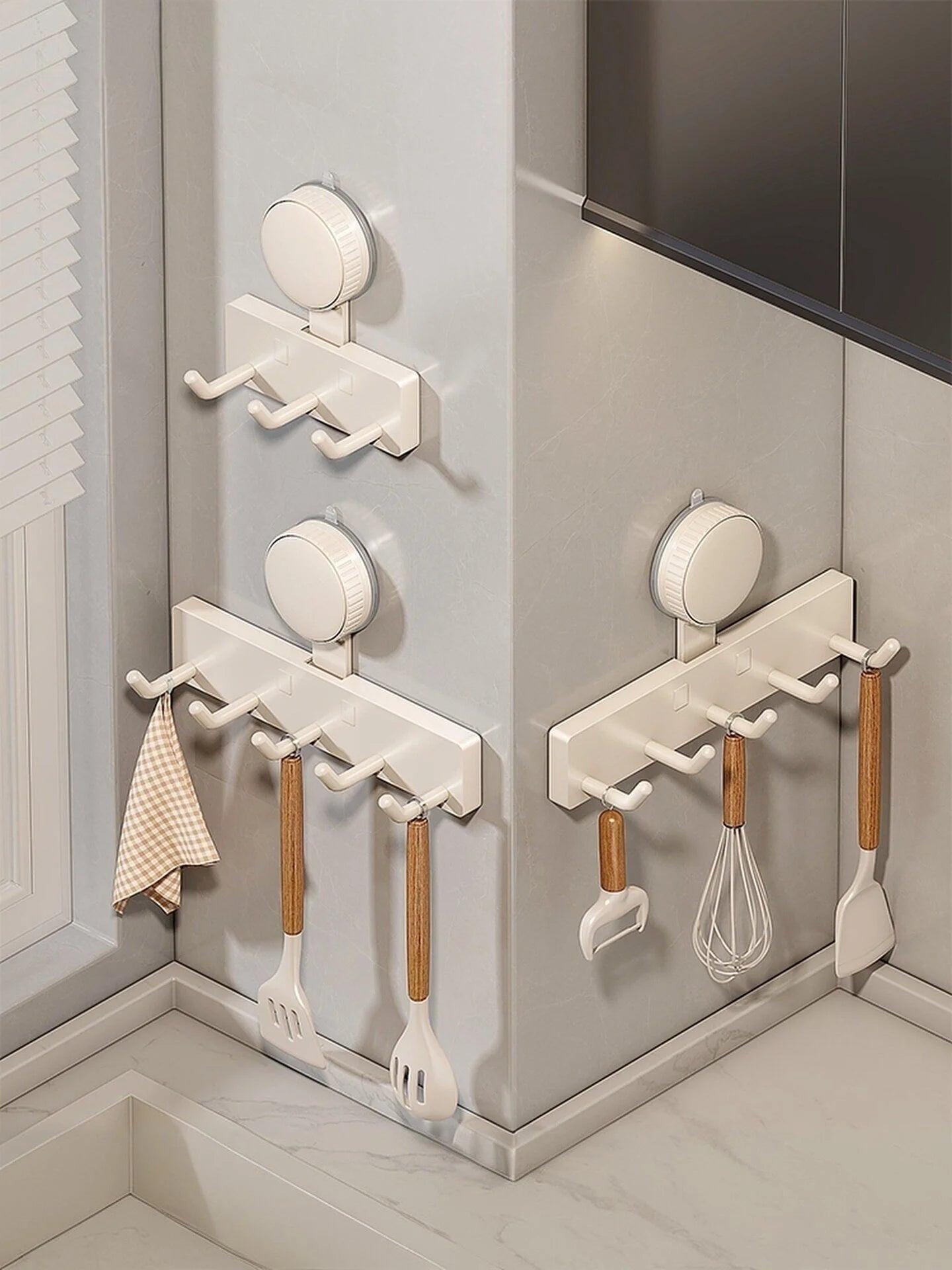 Suction Cup Hooks – No Drill Bathroom & Kitchen Hanger (5 Pack)