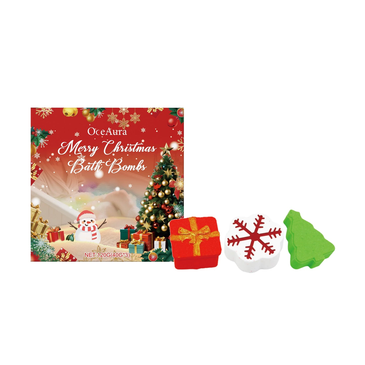HOEGOA Bath Bombs Gift Set – 3pc Aromatherapy Bubble Bath