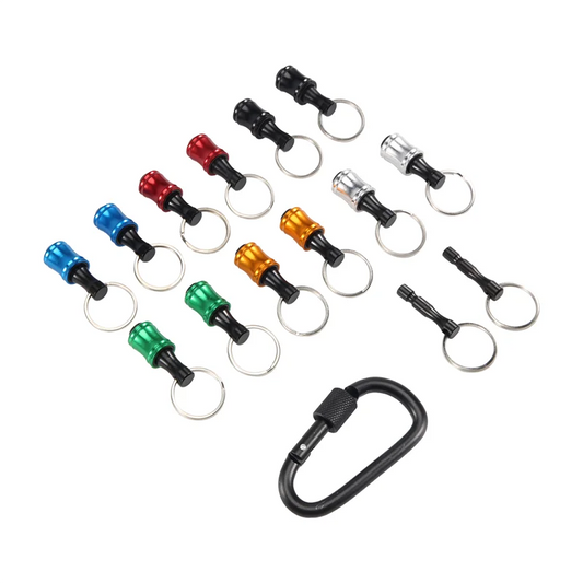 A36T-12Pieces 1/4 Inch Hex Shank Bits Holder Keychian, Keychain Extension Bar Screwdriver Bit Holder Socket Adapter Peaceful Pleasures Health and Wellness multicolor