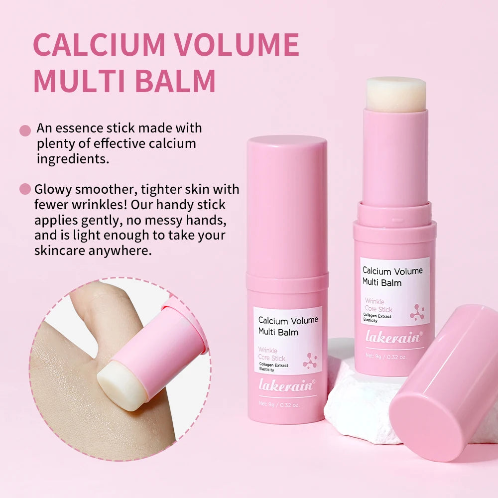Lakerain Calcium Volume Multi Balm Improve Eye Wrinkle Cream Texture Non-Sticky Deep Moisturizing Brightens Soothes Eye Skin Peaceful Pleasures Health and Wellness