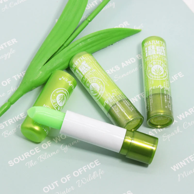 12Pcs Aloe Extract Color-Changing Lip Balm Set