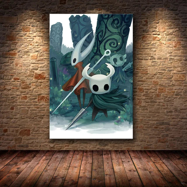 Hollow Knight Hallownest Map HD Canvas Poster | Wall Art