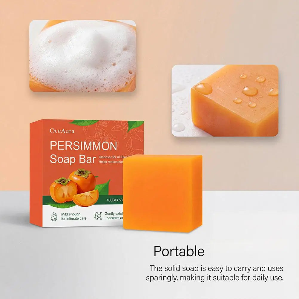 Persimmon & Green Tea Handmade Soap Bar – Face & Body
