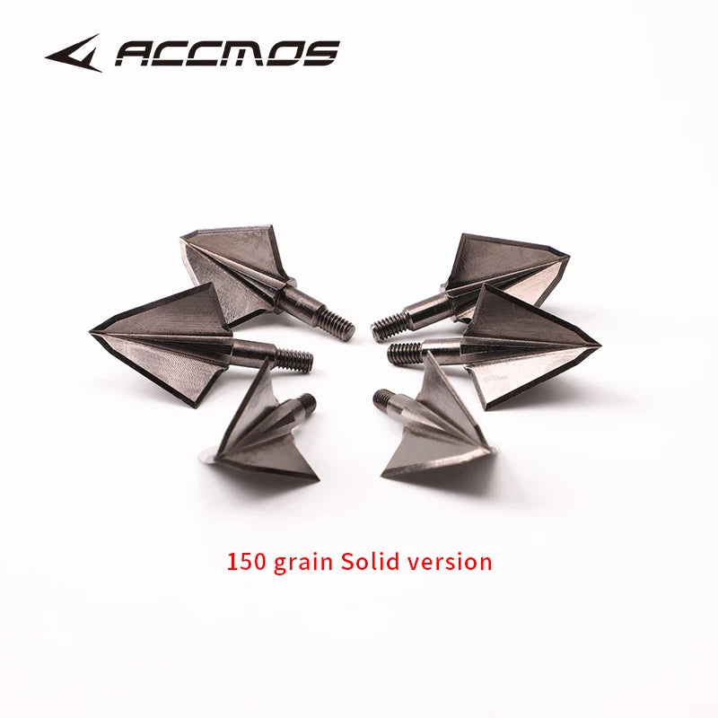 Archery Arrowhead 125 150 Grain 3 Blade Arrow Tips Hunting Point