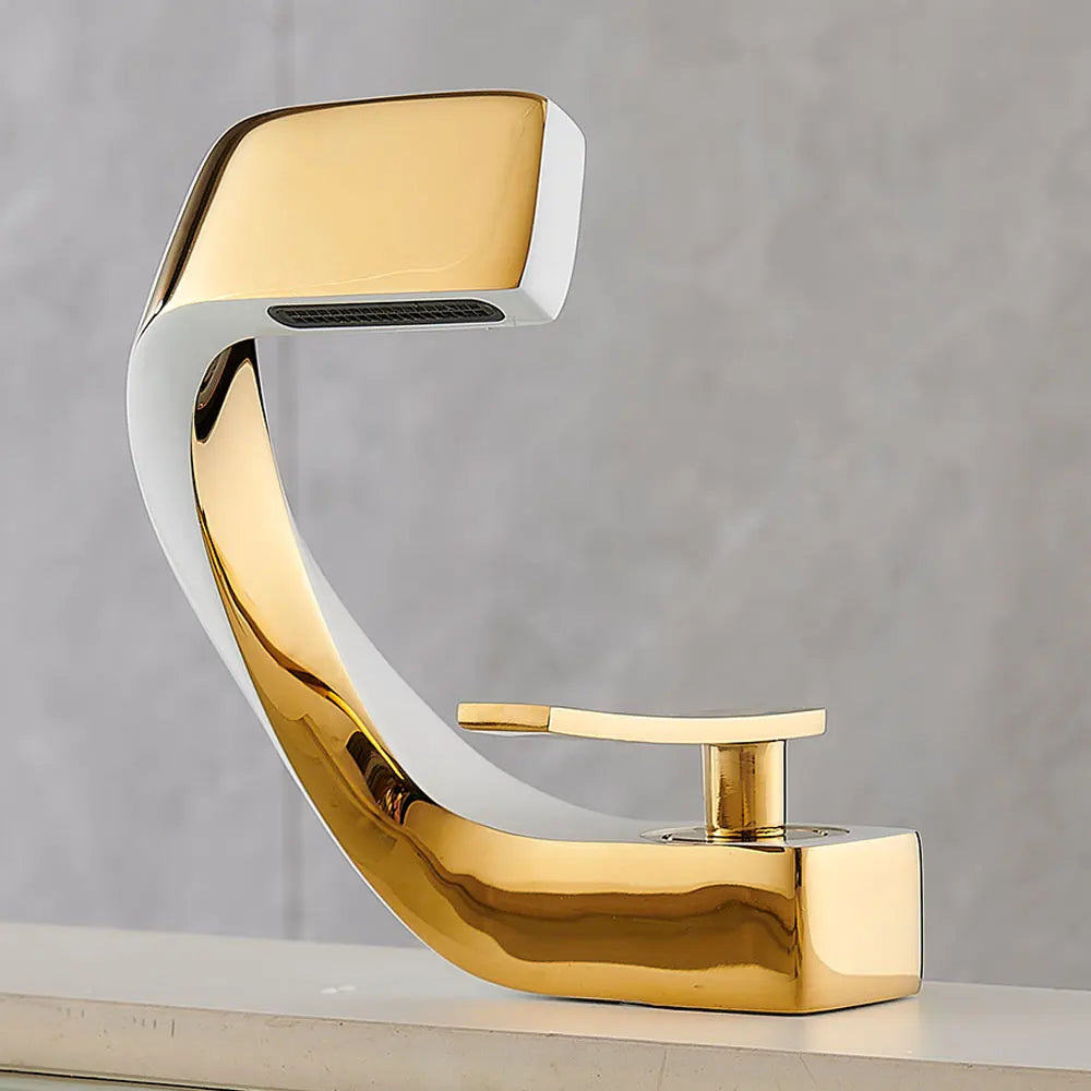 AOGUTU Black Basin Faucet | Single Hole Deck Mount Mixer Tap