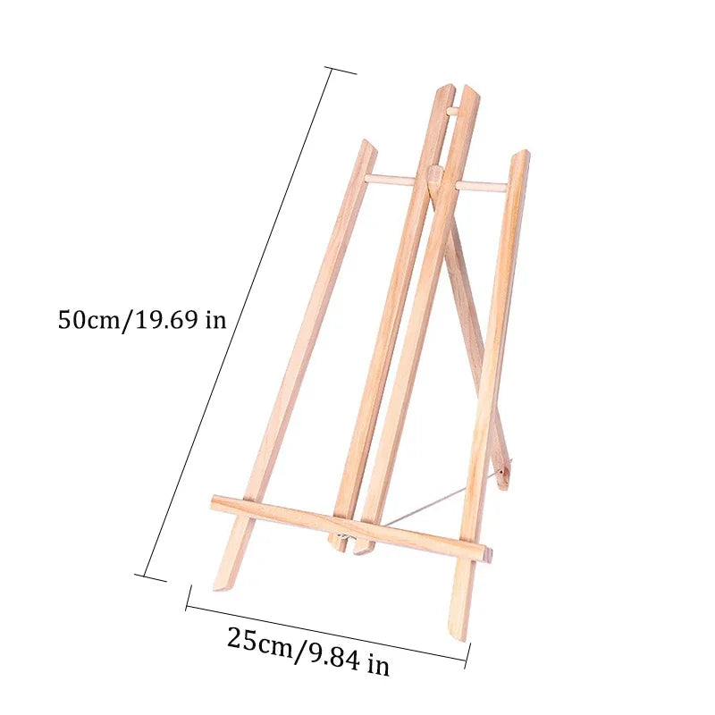 Wooden Foldable Desktop Easel | Adjustable 20–50cm Stand